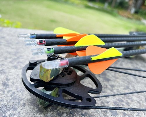 CosiComu 6PCS G Lighted Nocks for Arrows with .165 .204 .233 .244 .246 Inside Diameter with X, H, S, GT Bushings LED Light up Knocks (Green)