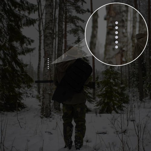 XIHIRCD 100pcs Reflective Tacks for Trail Marking, Box Package Reflective Trail Tacks Thumb Tacks Glow in The Dark Tacks Tree Markers for Hunting Camping Hiking Survival Outdoors(Silver)