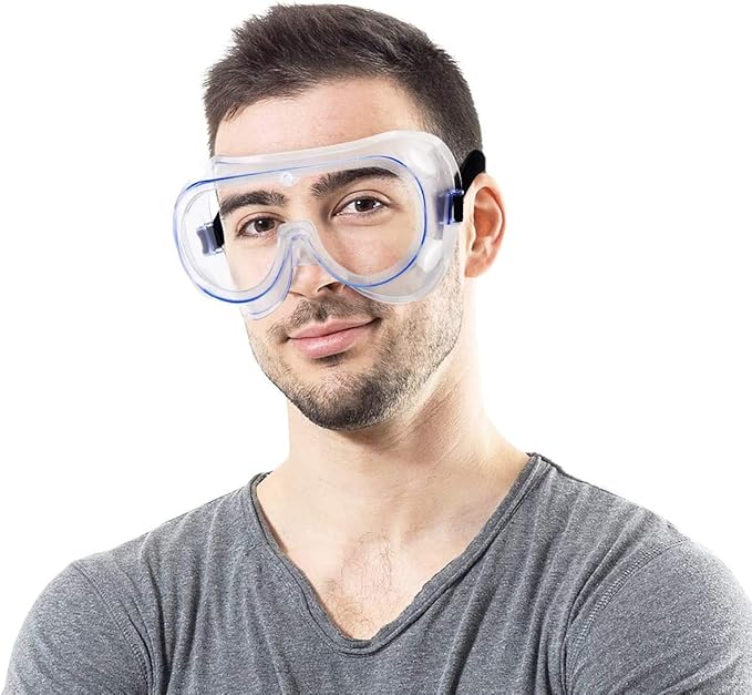 YunTuo 5 Pack Safety Goggles, Protective Safety Glasses, Soft Crystal Clear Eye Protection - Perfect for Construction, Shooting, Industrial, and More