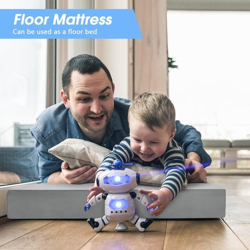 CYMULA Memory Foam Camping Mattress Pad,3 in Sleeping Pad for Camping,Non-Slip Bottom Floor Cot Mattress for Adults,Portable Roll up Mattress Pad Mat for Travel Hiking,Guest Bed Tent(Cot 72 * 24)