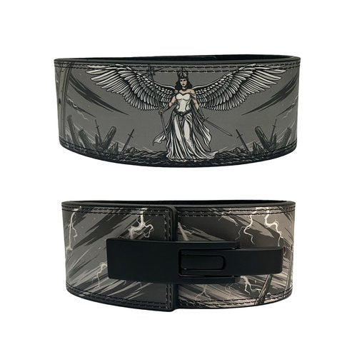 Angel Wings Lever Weight Lifting Belt - Heavy Duty Powerlifting for Deadlifts, Squats, Back Support (Medium)