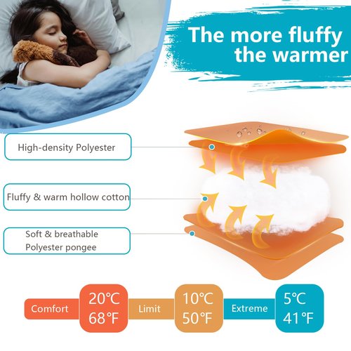 BISINNA Kids Sleeping Bag for Boys Girls with Pillow 3 Season Camping Sleeping Bag Portable for Children Hiking Backpacking Indoor Outdoor