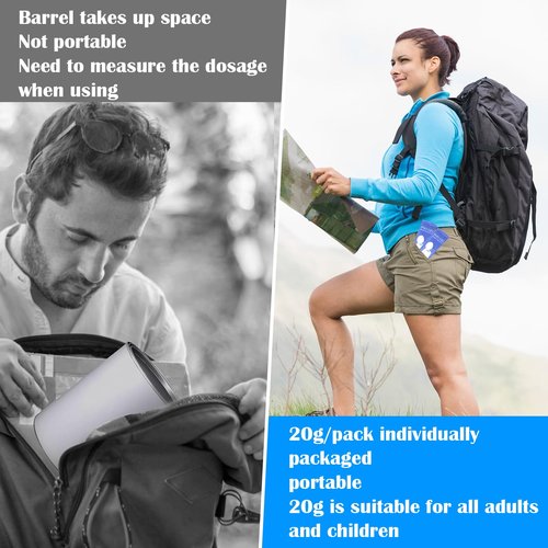 POO GEL Portable Toilet Gel, for Portable Toilet, Eco Absorbent Gel Camping Toilet Powder for Potty Bags, Portable Toilet Absorbent Gel Powder for Camping Hiking (20g / 10pcs)