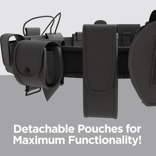 NATIKON Law Enforcement Utility Belt- Ultimate Security Gear for Security Professionals | Police Belts with 10 Essential Holsters