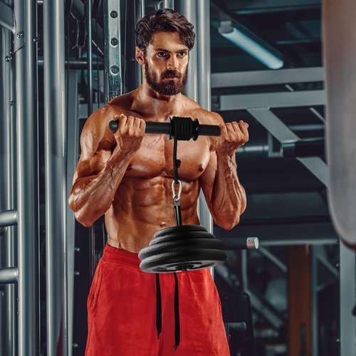 A2ZCARE Wrist and Forearm Blaster – Wrist Roller and Forearm Roller - Perfect for Strength Training and Workout – Fit 1-inch Standard Weight Plates