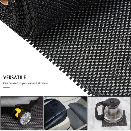 KHGUZ Car Roof Rack Pads, 47" X 40" Vehicle Rooftop Cargo Bag Protective Mat, Non-Slip Automotive Roof Cushioned Protection Layer Accessories, Universal for SUV, Sedan, Truck (Black)