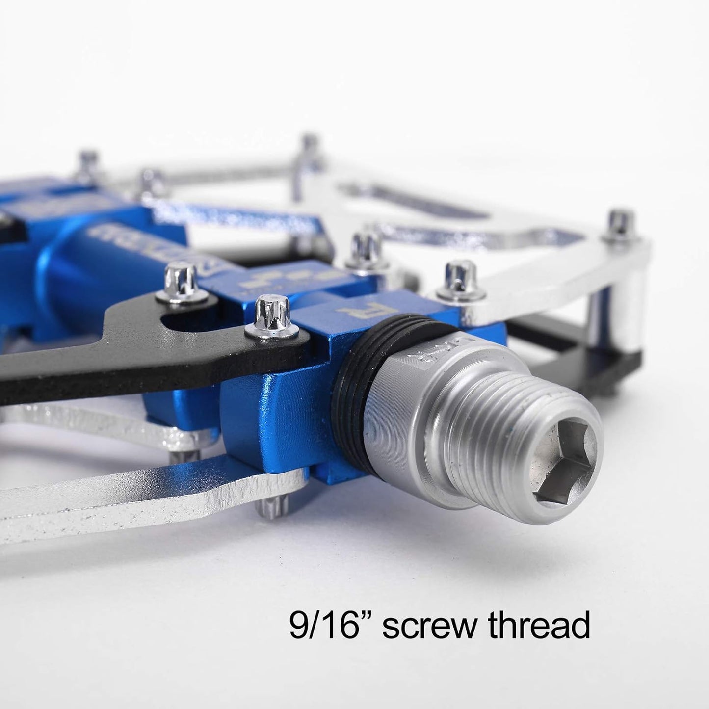 Mountain Bike Pedals, Ultra Strong Colorful CNC Machined 9/16" Cycling Sealed 3 Bearing Pedals