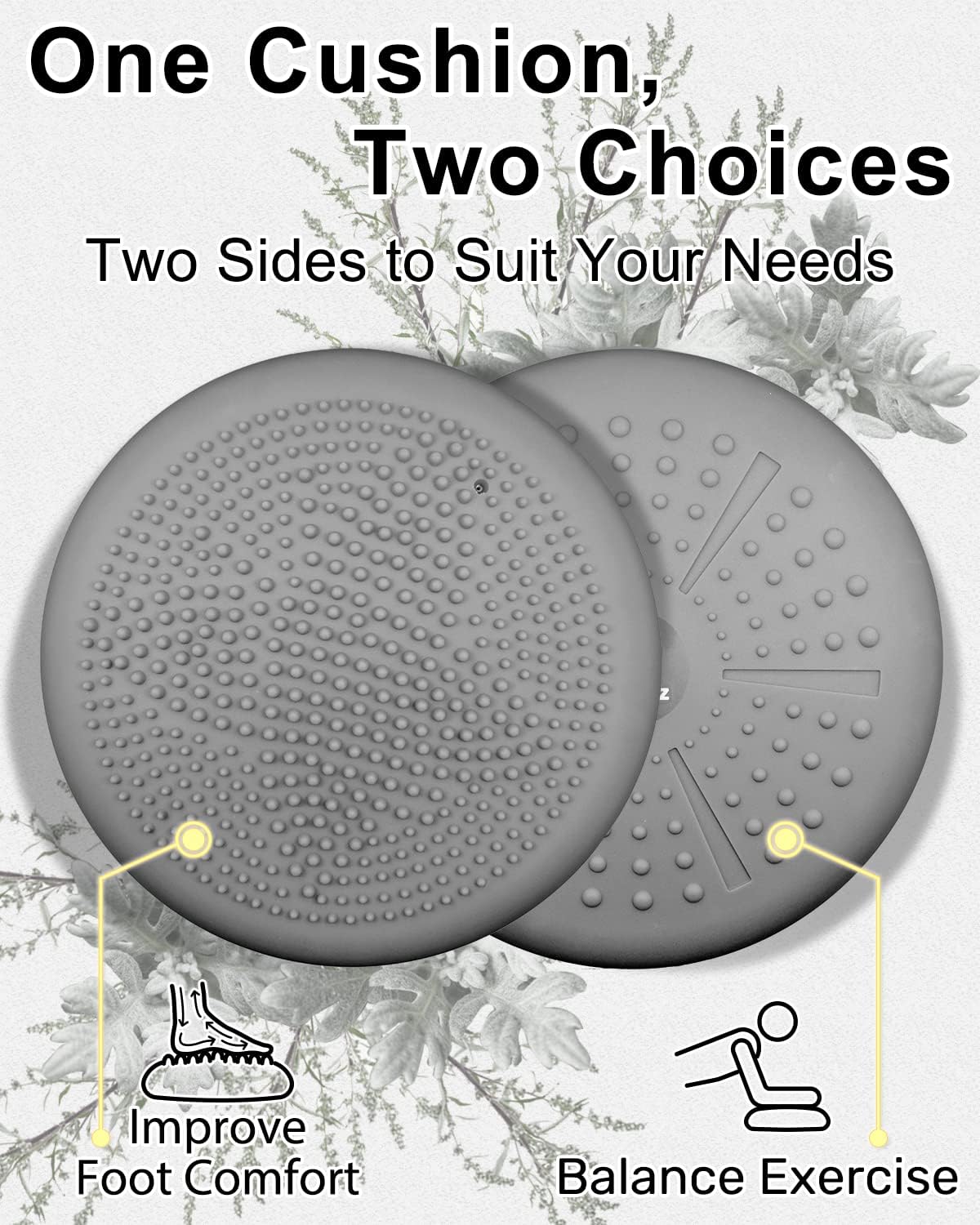 Tumaz Wobble Cushion - Wiggle Seat to Improve Sitting Posture & Stay Focused for Sensory Kids, Balance Disc to Core Strength & Flexible Seating [Extra Thick Balance Board, Pump Included Wobble Board]