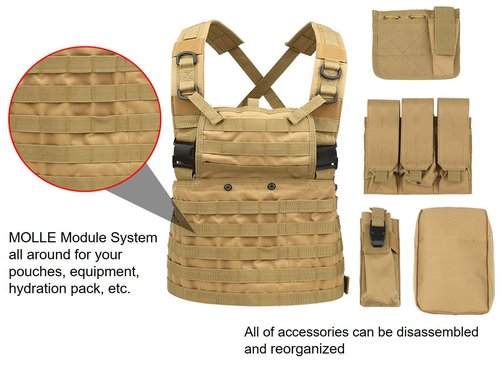Haverain Tactical Outdoor Survival Vest Adjustable Breathable Weighted for Training-Tactical Hunting Outdoor Safety Protection Vest Available for Cosplay 2WAY (Green)
