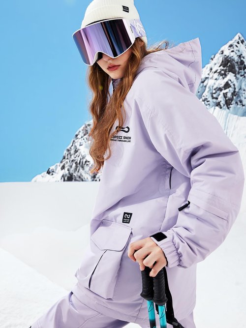 COPOZZ Ski Jacket Waterproof Breathable All Weather Protection for Men Women Perfect for Skiing Hiking and Outdoor Activities