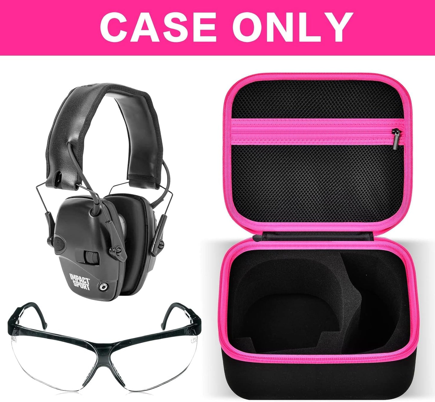 PAIYULE Case for Walker's Razor Slim Electronic Earmuffs/for Howard Leight Shooting Hunting Hearing Ear Protection
