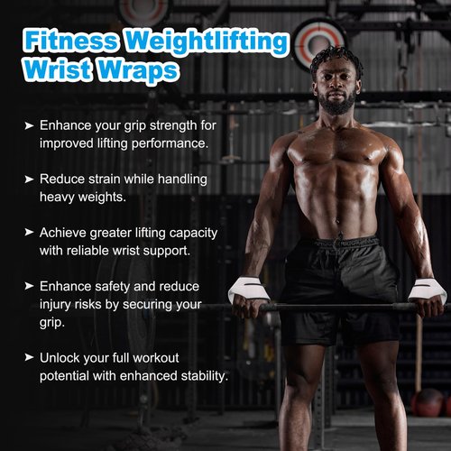 PATIKIL Figure 8 Lifting Strap, 2 Pack Weightlifting Wrist Wraps Dead Lift Padded Grips 8 Loop Weight Lifting Straps for Fitness Power Strength Training, Stripe Pink, M