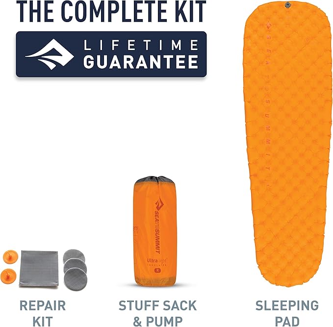 Sea to Summit Ultralight Insulated Backpacking Sleeping Pad, X-Small (50 x 21.5 x 2 inches)