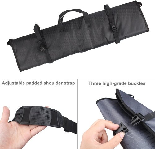 Kratarc Archery Lightweight Rolled-Up Takedown Recurve Bow Case Bow Bag with Arrow Tube Holder
