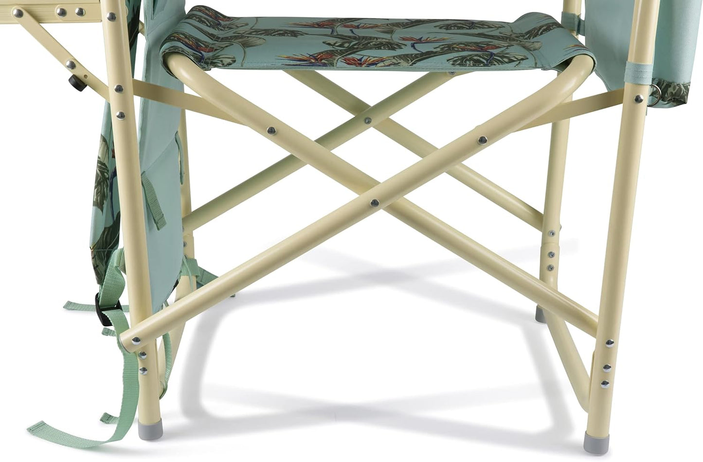Picnic TIME Outdoor Directors Chair with Side Table, Beach Chair for Adults, Camping Chair with Table