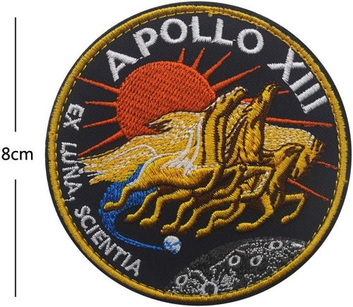 Meatball 100th Space Shuttle Mission Iron-on Patch (Apollo 13 pcs)