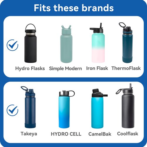 Prurex Replacement Lid With Tea Strainer for Hydro Flask 12 16 20 32 40 64 oz Wide Mouth,Water Bottle Accessories for 2.28" Wide Mouth Sport Bottles（Rose）