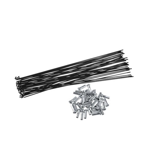 INFINAUTO 36 Pcs Bicycle Steel Spokes 14G Bike Spoke 275mm Length with Nipples for Most Bicycle Stylish Design