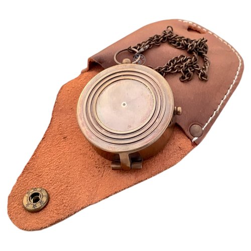 Brass Compass “Go Confidently in The Direction of Your Dreams” – Inspirational Gift for Men & Women – Graduation, Retirement, or Birthday Keepsake (The Lord is The Strength of My Life)