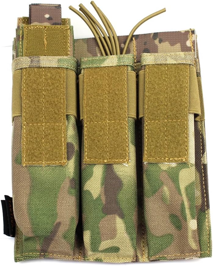 Tactical Molle Magazine Pouch, Kriss Tactical Pistol Triple Mag Pouch, Multi-use
