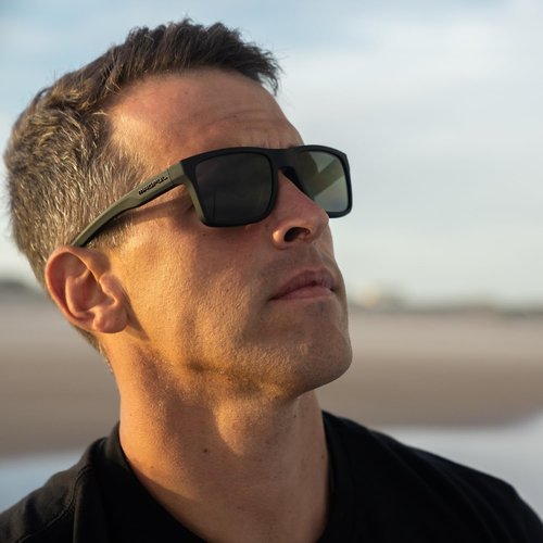 Magpul Rider Polarized Rectangular Sunglasses, Black, One Size