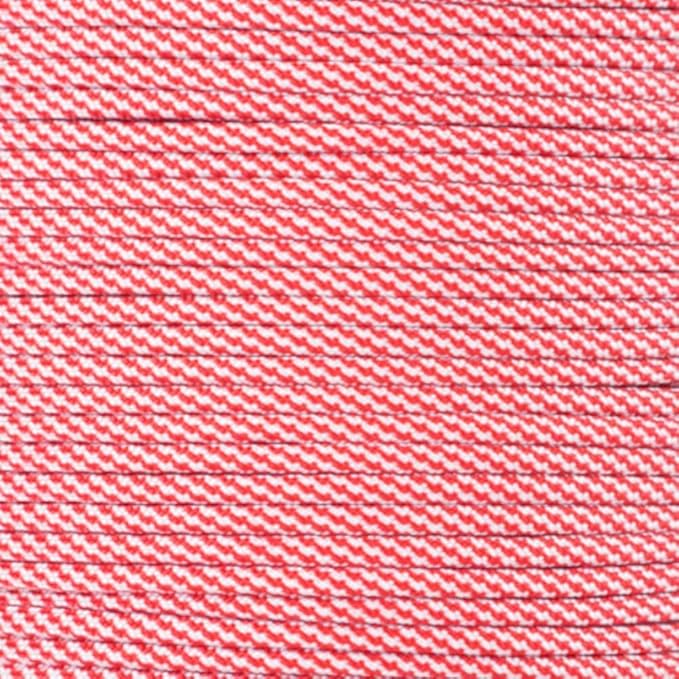 Paracord Planet Holiday Colors 550 Paracord – Great for DIY, Bracelets, and Lanyards – Candy Cane (1,000 Feet)