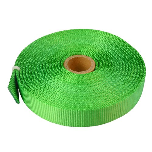 SEPEAK 1 inch Nylon Tubular Webbing, 20kN/4500 lbs, Heavy Duty Climbing Strap for Rescue, Outdoor Climbing, Firefighting, Rigging, Ziplining, Anchoring,Hanging,1pc,Green,5 Yard