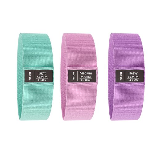 Purple, Pink, Green Resistance Bands for Trendy Fitness Enthusiasts