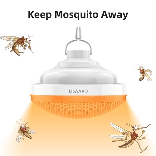 Lisaavo Rechargeable Camping Light 5200mAh Camping Lights and Lanterns Rechar Tent Light Night Market Lights for Tent,White