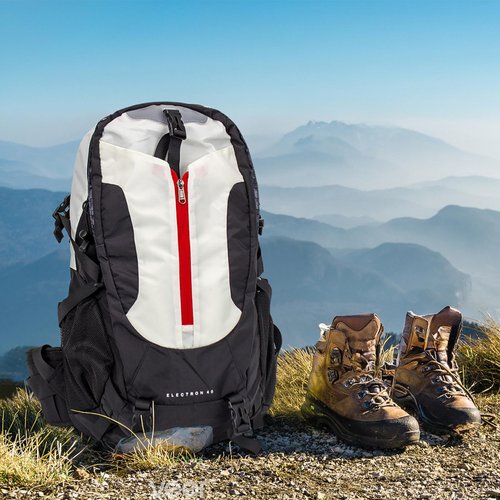 UtiaMiaoGonGo Hiking Backpack 40L, Waterproof Hiking Backpack with Rain Cover, Large Camping Bag Outdoor Sport Travel Daypack for Men Women, Black