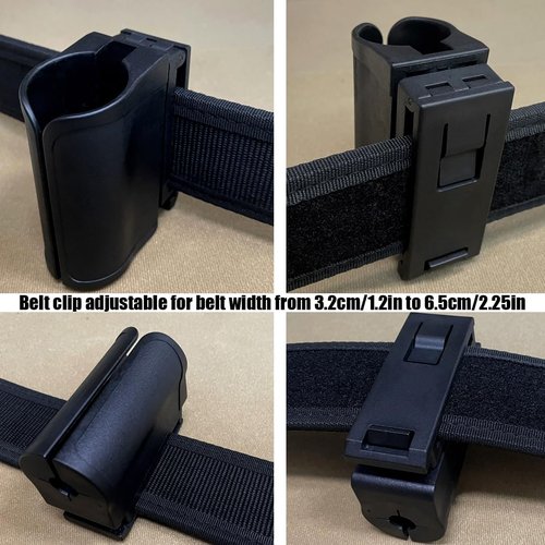 Compact Light Holder, Duty Flashlight Holder Belt Carry Case, Rotating Tactical Flashlight Holster