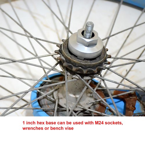SONZUIA Sprocket Puller Tool BMX 4 Notch, Bicycle Single Speed Freewheel Remover Tool