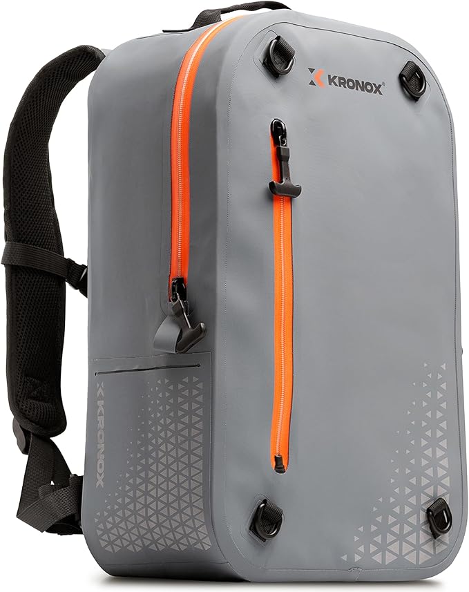 KRONOX 30L Waterproof Backpack for Men – IPX7 Submersible Dry Bag with Laptop Sleeve, Lightweight & Durable for Travel