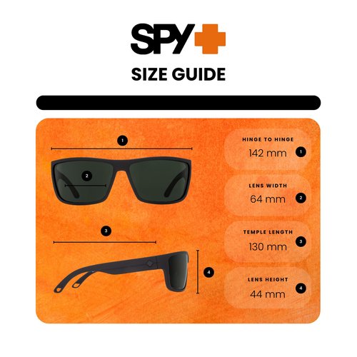 Spy Rocky 673248374864 62MM Matte Black/Happy Gray Green Polarized Cylindrical Shield Sunglasses for Men +BUNDLE with ACCESSORY EYEWEAR KIT