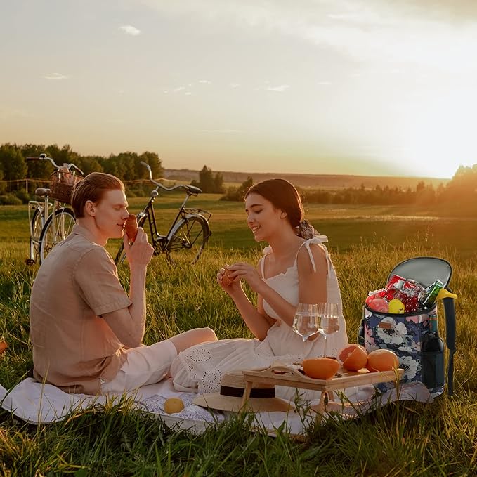 Camping Cooler Backpack 30 Cans, Soft Backpack Coolers Insulated Leak Proof Travel Cooler Bag Waterproof Lunch Picnic Beach Work Trip Thermal Bag Drink Beverage Beer Bag Cooler