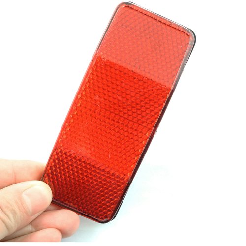 PZRT Bicycle Rear Rack Reflector Single Peg Mount Red Front Reflective Rear Warning Light Bicycle Accessories Bicycle Reflector Tail Light Plastic Housing Reflective Accessories