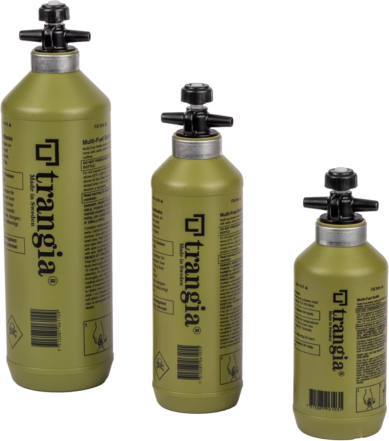 TRANGIA Fuel Storage Bottle | Easy Fill Cap | Green, 1L