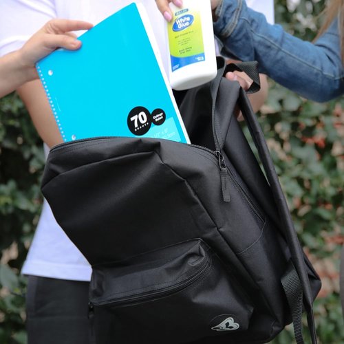 BAZIC 1051 Classic Backpack, Blue, 17"