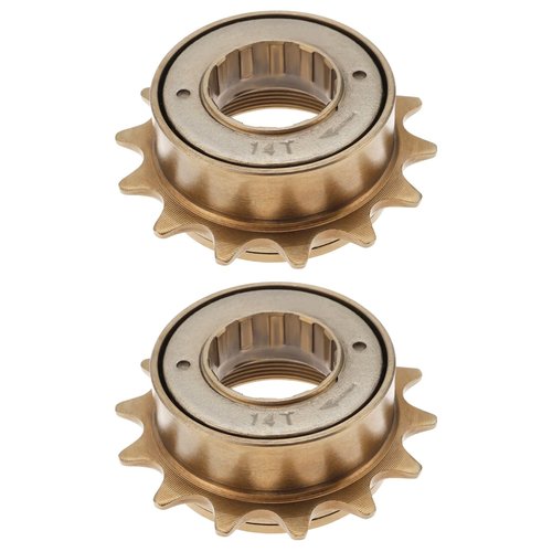 SING F LTD 2PCS 14T Bicycle Single Speed Flywheel Sprocket 34mm Thread Bicycle Flywheel fits BMX Bikes with 10mm Axles and Suitable for Mountain Road Bicycle Folding Bicycle