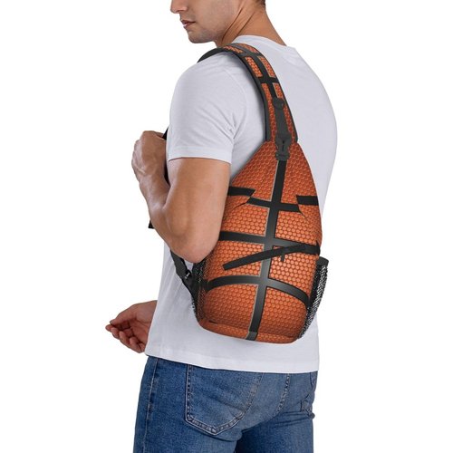 Xtmunole Basketball Sling Backpack - Crossbody Shoulder Bag for Men & Women