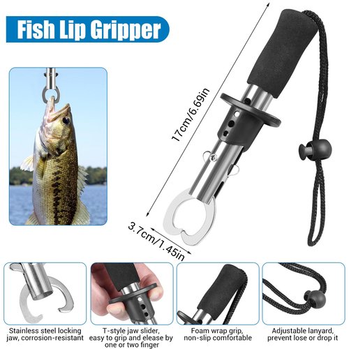 3 Layers Fishing Tackle Box, 213Pcs Fishing Lures Kit with Small Fishing Tool Kit Containing Weights Scale, Lip Clip, Hook Remover, Fishing Accessories, Fishing Gear for Beginners Kids, Men, Adults