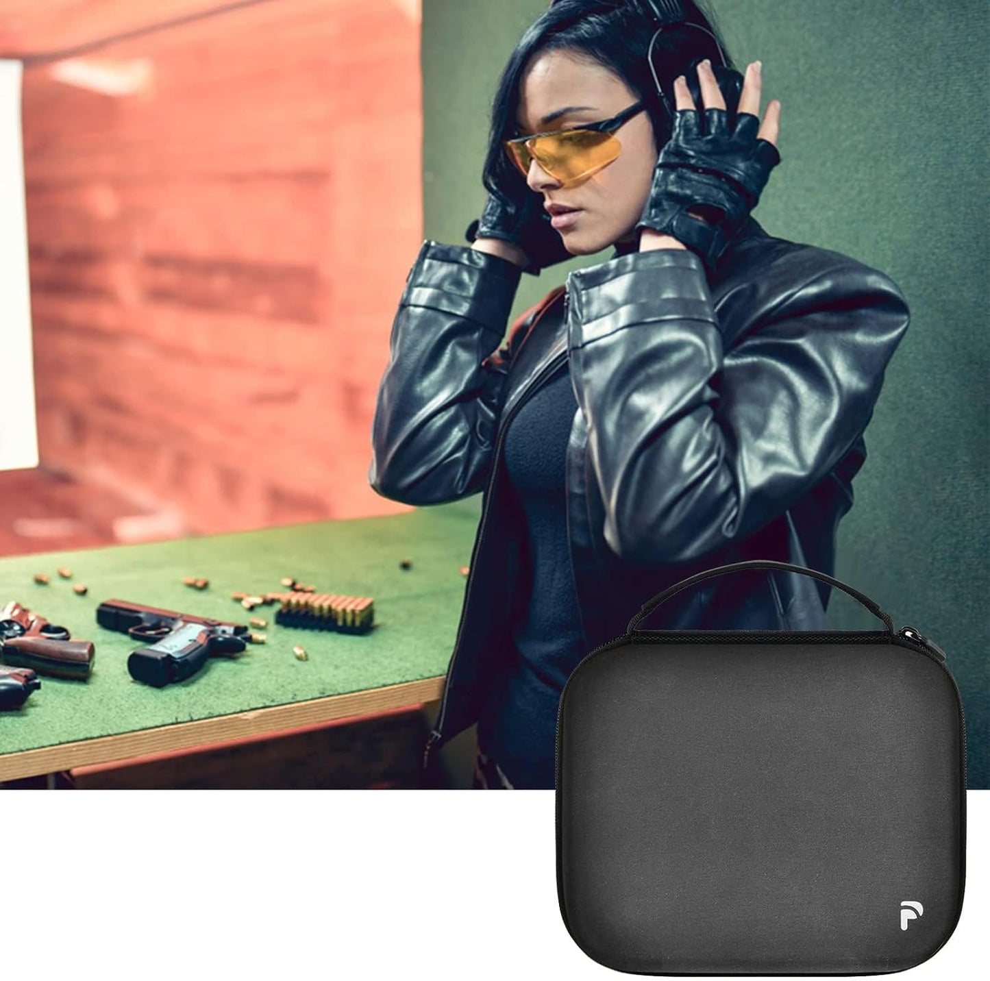 PAIYULE Case for Walker's Razor Slim Electronic Earmuffs/for Howard Leight Shooting Hunting Hearing Ear Protection
