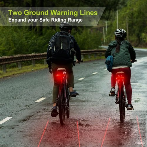 MEILAN X5 Smart Bike Tail Light with Turn Signals and Automatic Brake Light Wireless Remote Control Bike Rear Light Back USB Rechargeable Safety Warning Cycling Light Fits on Any Road Bicycle