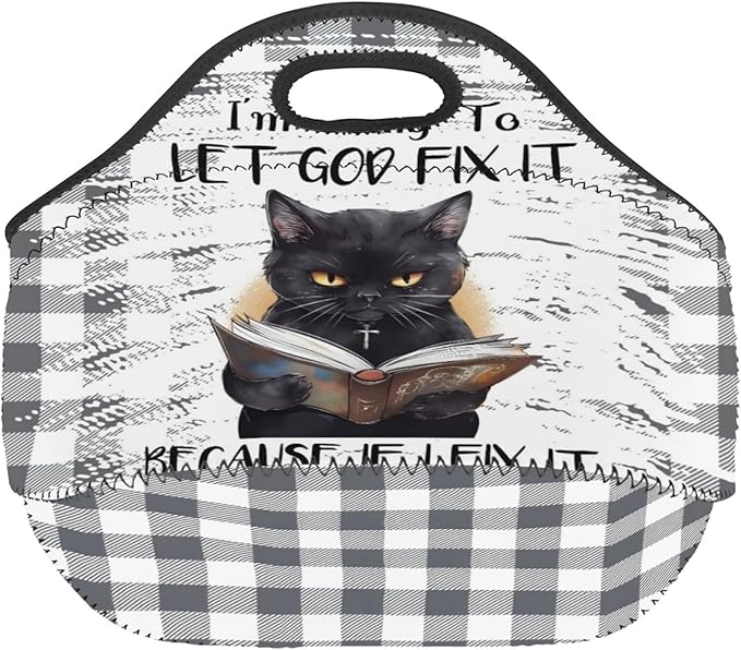 Neoprene Lunch Bags Thermal Insulated Lunch Tote Bag Reusable Washable Neoprene Picnic Bag for Women Men