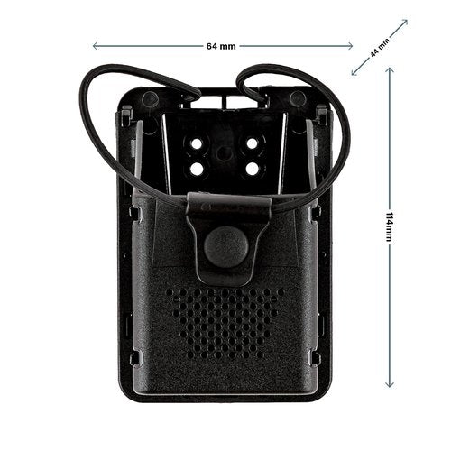 Hero's Pride Edge Radio Holder - Chicago PD Two Way Radio Holster for Duty Belt Up to 2.5" Wide - Police Radio Case Mounts on Duty Belt - Injection Molded Polymer Construction
