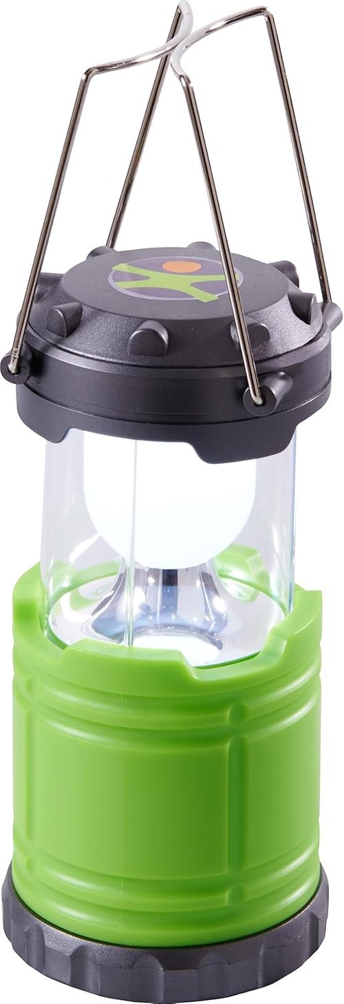HABA Camping Lantern with Sturdy Handles for Carrying & Hanging with Handy Storage Compartment, Terra Kids Camping Essentials for Kids Ages 5+