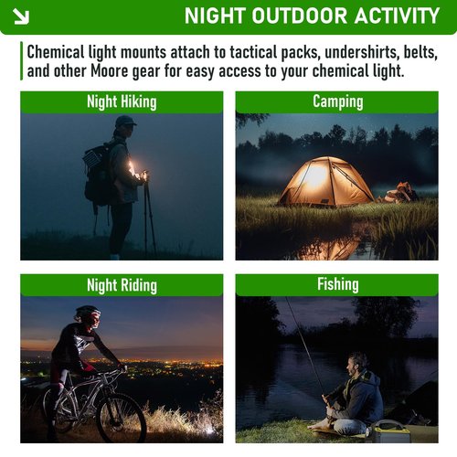BShasrlim Tactical Glow Stick Organizer Pouch - Chemlight Holder for Glow Sticks - Chem Light Holders for Molle Tactical Vest, Ideal for Camping, Fishing, and Hunting (CP)