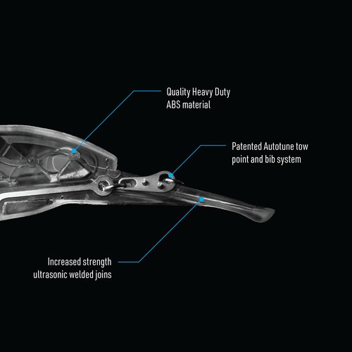 Nomad Design DTX Minnow 200 Heavy Duty SNK 8 Saltwater Fishing Lure with Autotune - Deep Diving Minnow Lure Ideal for Tuna, Wahoo & Mackerel, Trolls 12+ Knots-Wahooligan