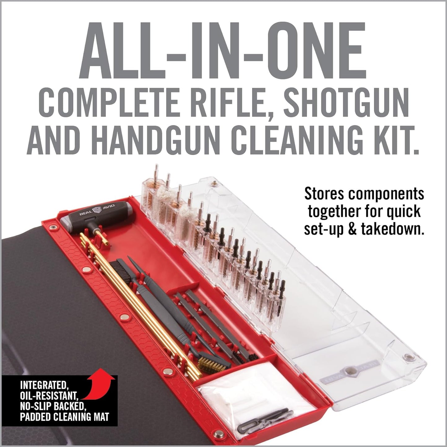 Real Avid Master Cleaning Station - Universal Gun Cleaning Kit, Choose Between Handgun or Universal Gun Cleaning Station