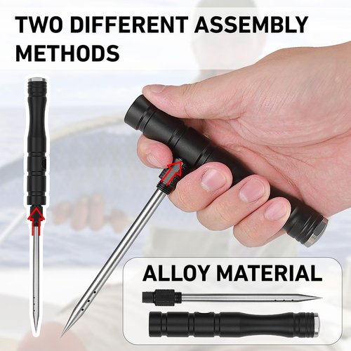GOLDEN J Combination Fish Venting Tool Saltwater Fishing, Hidden Storage,Used to Vent Deep Sea Fish, Releasing Pressure and Allowing The Fish to Return to The Sea, an Essential Tool for The Angler